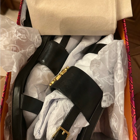 Tory Burch Eleanor Block open toe sandals - Picture 4 of 9